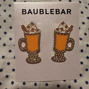 BAUBLEBAR THE SPICE OF LIFE ITS PSL SEASON LATTE MUG STUD EARRINGS